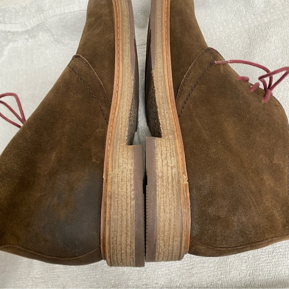 NWOT New 1901 Men Brown Leather Lace Up Chukka Boot Size 10.5 Western Streetwear